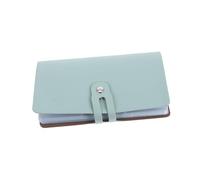 DIYEAH Titulaire De La Carte De Visite Stockage De Cartes Porte-Cartes pour à Main Livre De Cartes De Visite Carnet De Carte De Crédit Classeur Organisateur De Cartes Light Green PVC