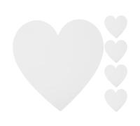 DIYEAH Toile Peinture Cœur 20X20X1 Pouces 5 Pièces Coton Panneaux Pour Peinture Acrylique Et Huile Loisirs Créatifs Enfants Et Adultes