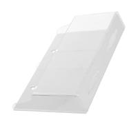 DIYEAH Transparent Acrylic Wall Mounted Cell Phone and Remote Holder Space Saving Wall Storage Box for Bedside and Installation Organizer for Mobile Phones TV Remotes