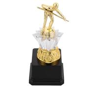 DIYEAH Trophée de Billard Doré 20 Cm Base Stable en Plastique, Récompense pour Tournoi de Billard et Jeu de Société, Coupe de Trophée pour Sport et Concours, Prix du Vainqueur