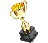 DIYEAH Trophée Garçon et Filles en Plastique Doré 18 Cm sans Couvercle, Coupe de Récompense Compacte pour Compétitions Scolaires et Jeux, Trophée Multifonctionnel pour Présents