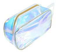 DIYEAH Trousse de Maquillage Imperméable en TPU, Petite Pochette Rangement Cosmétique Fermeture Éclair, Paquet Maquillage Portable Léger Voyage et Usage Quotidien, Organisateur