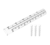 DIYEAH Tube de Remplacement pour pluviomètre de Jardin en Verre Transparent, 4 pièces, précis pour la jauge d'eau de la pelouse et des Plantes