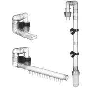 DIYEAH Tuyau à Eau Filtrante pour Aquarium 12 Mm, Accessoire de Filtre Externe Transparent, Kit 1 Ensemble pour Débit d'eau, Remplacement Tube D'entrée/Sortie Compatible Poissons