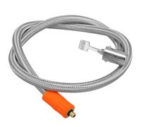 DIYEAH Tuyau De Rallonge Flexible En Acier Inoxydable 80Cm Adaptateur De Gonfleur Rapide Pour Pompe À Air Pneus Vélo Moto Valve De Pneu Connecteur