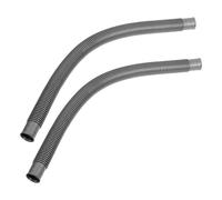 DIYEAH Tuyau D'évacuation Flexible pour Évier et Machine à Laver 45 Cm en Plastique Solide Gris Argenté Kit 2 Pièces pour Installation la Cuisine et Salle de Bain