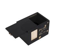 DIYEAH Urne Funéraire en Bois Massif Noir pour Cendres de Chien et Chat avec Cadre Photo, Couvercle Coulissant Sécurisé, Boîte Commémorative pour Animaux de Compagnie, Souvenir Solide