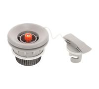 DIYEAH Vanne de Gonflage pour Bateau Gonflable, Valve de Sécurité | Ressort à L’entrée, Grille au Fond, Couvercle Cordon, pour Sup et Embarcations Gonflables