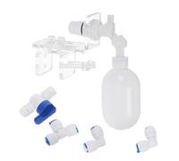 DIYEAH Vanne Flotteur Automatique pour Aquarium avec Contrôle du Niveau D'eau, Installation Rapide en Plastique 13x13x4cm, Gestion Changement D'eau