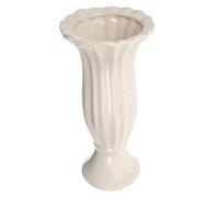 DIYEAH Vase Funéraire Céramique Style Colonne Romaine Pot de Fleurs Décoratif pour Cimetière Urne Commémorative Stable pour Fleurs Fraîches ou Artificielles