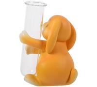DIYEAH Vase Hydroponique Verre Design Animal Lapin Décoration de Bureau Moderne pour Plantes sans Terre Polyvalent pour Fleurs et Verdure Style Simple et Élégant