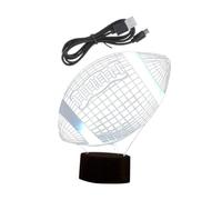 DIYEAH Veilleuse Rugby Éclairage Tactile Coloré De Table Lumineuse Décoration Intérieur