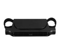 DIYEAH Ventilateur de Voiture USB pour Siège Arrière, Double Turbine | Design sans Pales, Installation Facile, ABS et Métal, Noir, pour Conducteur et Bébé