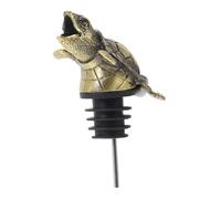 DIYEAH Verseur Vin Alliage de Zinc Effet Antique Forme de Tortue Accessoire de Service Pratique et Décoratif pour Bouteilles