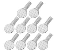 DIYEAH Vis Moletées en Acier Inoxydable 10 Pcs, Vis pour Métal Robustes, Accessoires Compatibles Friteuse à Air et Four Électrique, Fixation Sécurisée pour Brochettes Rotatives Barbecue