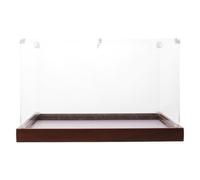 DIYEAH Vitrine en Acrylique pour boîte de Football avec Socle en Bois