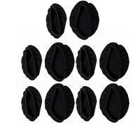Diyeeni 5 Paires de Housses de Remplacement Lavables pour Coussinets d'oreille pour Casque QC15 QC25 QC35 QC35II Gaming QC35II QC45 pour écouteurs Taille 9-11 Cm (Black)