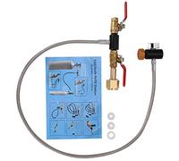 Diyeeni Adaptateur de Recharge de Bouteille de CO2 G1 / 2 avec Tuyau pour remplir Le réservoir Sodastream 36 "avec manomètre, 2 vannes Marche/arrêt