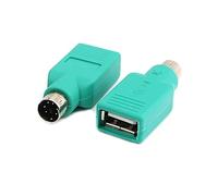 Diyeeni Adaptateur PS2 vers USB Femelle, Adaptateur USB vers PS2, Adaptateur convertisseur de Clavier et Souris USB