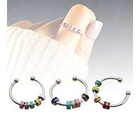 Diyeeni Bague Tournante en Acier Inoxydable 316L pour Femmes, Anneau de Soulagement de l'anxiété, Confortable et Facile à Faire Tourner (2)