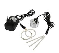 Diyeeni Brouillard d'eau de Bassin de Fontaine, humidificateur d'air de brumisateur d'atomiseur de nébuliseur ultrasonique de 24V + Chargeur(Prise européenne)