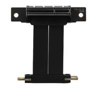 Diyeeni Câble d'extension de Carte Graphique, Câble de Conception Pliable Plat Convivial 64 Broches 90 Degrés Connecteur pour Les étuis PC (5 cm)