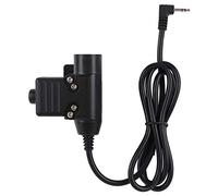 Diyeeni Câble PTT Multifonctionnel 2.5mm Single Trou Trou Câble Convient pour ZT / U94 câble de Type Casque et PTT et Prise de Version Standard Militaire