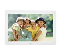 Diyeeni Cadre Photo numérique de 12 Pouces avec télécommande, écran à LED Haute définition 1280x800 Cadre Photo électronique avec Calendrier d'alarme Activation/désactivation Automatique(Blanc)