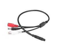 Diyeeni Capteur Audio Mini Microphone Haute Sensibilité Large Plage de Surveillance Capteur Audio Mic pour caméra de vidéosurveillance, accepte Une entrée AV, telle Que DVR, magnétoscope, téléviseur,