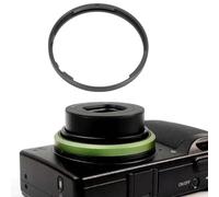 Diyeeni Capuchon D'objectif de Caméra en Métal, Anneau Décoratif en Alliage D'aluminium pour RicohGR3X avec Ajustement Précis, Protection Légère, Esthétique Améliorée (Black)