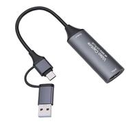 Diyeeni Carte de Vidéo, USB 3.0 4K HD Entrée Plug and Play à Faible Latence, avec Prise en Charge du Protocole UVC 1.0, pour Le Streaming, l'enseignement des Jeux,