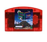 Diyeeni Cartouche Flash Open Source, 32 Go de Mémoire Intégrée, Prise en Charge des Jeux N64 avec émulation 64DD, pour GB GBC SMS GG CHF ROM (Rouge transparent)