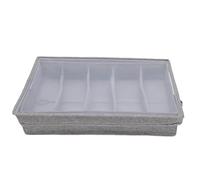 Diyeeni Case de Stockage des Ustensiles de Couverts, 4 Diviseurs Réglables Couvre-couverts avec des Poignées pour la Fourchette à la Cuillère