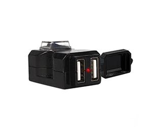Diyeeni Chargeur de Téléphone USB pour Moto, 5V 2A Charge Rapide Double