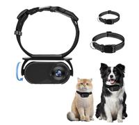 Diyeeni Collier de Caméra pour Chat, Caméra pour Collier de Chien HD 1080P, Objectif Grand Angle 120 °, Mini Caméra Corporelle, Caméra d'action pour Chiens, Chats Présents en Intérieur
