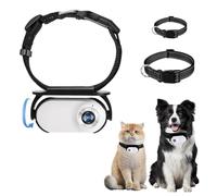 Diyeeni Collier de Caméra pour Chat, Caméra pour Collier de Chien HD 1080P, Objectif Grand Angle 120 °, Mini Caméra Corporelle, Caméra d'action pour Chiens, Chats Présents en Intérieur