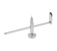 Diyeeni Coupe-cercle pour Cloison Sèche avec Point de Pivot Réglable, Acier | Scie cloche ronde pour plaques de plâtre, coupe jusqu\'à 16 po de diamètre, graduations 1/8 po, argent