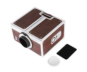 Diyeeni DIY Smartphone Projector 2.0, Mini DIY Home Theater Projecteur de téléphone Portable Intelligent, Home Cinema Phone Screen Magnifier Support 8X Image Grossissement