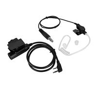 Diyeeni Écouteur de Talkie-walkie, K-tête PTT Niveau Militaire/radioprotection Efficace/Écouteur à Tube Acoustique avec fiche OTAN, oreillette Intra-auriculaire Air Duct