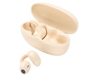 Diyeeni Écouteurs à Clipser, écouteurs Stéréo sans Fil Bluetooth 6.0 à Oreille Ouverte avec Appels Clairs AI, Autonomie de 40 Heures, étanche IPX7, pour Le Sport, Les Voyages, Le Travail (Nu)