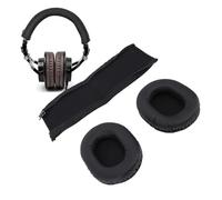 Diyeeni Ensemble de Coussinets d'oreille de Remplacement pour M50X M40X M30X M20X, Mousse à Mémoire de Forme en Cuir protéiné Souple, Installation Facile, Isolation du Bruit Confortable