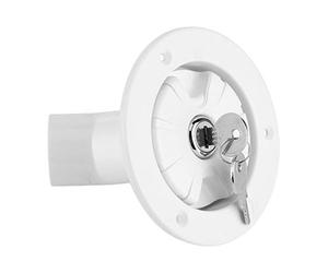 Diyeeni Filtre de Remplissage d'eau Douce à Entrée d'eau par gravité Verrouillable avec 2 Clés pour Caravane, Bateau, Remorque, Port de Remplissage 'Eau de Camping-Car, Bouchon de 'Eau en ABS