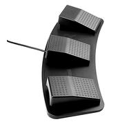 Diyeeni FS23-Pro Commutateur au Pied Triple USB pour Acquisition D'images et Contrôle Multimédia, Pédale Mécanique Personnalisée, Câble de 2 M, Noir, 12,24 Oz, Idéal pour les Jeux et le Contrôle des