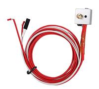 Diyeeni Imprimante 3D MK8 Hotend DIY Set, Buse 0.4mm + Bloc de Chauffage en Aluminium + Thermistance NTC + Tige chauffante + Filament de 1.75mm