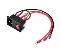 Diyeeni Interrupteur d'alimentation d'imprimante 3D, Module de Prise d'alimentation 15A 220V / 110V, Prise de Module d'entrée avec fusible Interrupteur d'imprimante 3D Universel