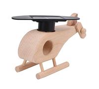 Diyeeni Jouets D'hélicoptère Solaire pour Enfants, Matériau en Bois, Ensemble Scientifique pour Explorer L'énergie Solaire, Idéal pour Les Familles et Les Amis