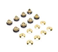 Diyeeni Kit de Pad de Pic de Haut-Parleur, Haut-Parleur en Cuivre Spike Isolement Stand & Isolement Pieds pour L'amplificateur Audio en Haut en Haut