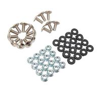 Diyeeni Kit de Vis d'écrou de Rondelle de Boulon de Garde-boue M6 pour Quad 4 Roues 16 Pièces Kit de Fixation de Garde-boue en Acier Inoxydable avec écrous et Rondelles