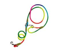 Diyeeni Laisse Réfléchissante pour Chiens, Laisse D'entraînement Réglable en Nylon pour Chiens de Petite, Moyenne et Grande Taille, Marche et Course, Noire (A)