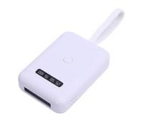 Diyeeni Lampe LED pour Extensions de Cheveux, Séchage Rapide, Affichage du Pourcentage de Batterie, Longue Durée D'utilisation, Design Léger, avec 6 Puces LED, pour Salon et Maison (WHITE)